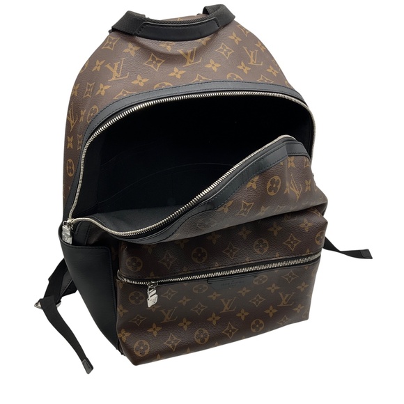 LOUIS VUITTON BROWN MONOGRAM MACASSAR CANVAS DISCOVERY BACKPACK PM - Picture 6 of 16